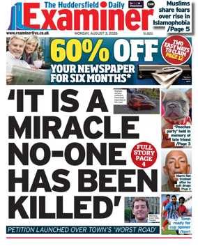 Cover of Huddersfield Daily Examiner