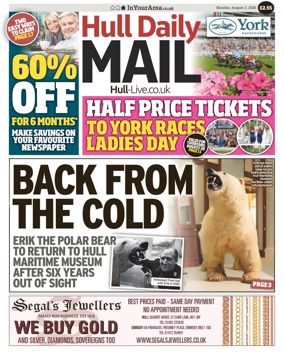 Cover of Hull Daily Mail