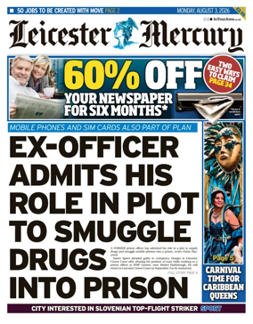 Cover of Leicester Mercury