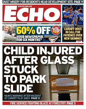 Cover of South Wales Echo