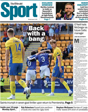 Cover of Herald Sport