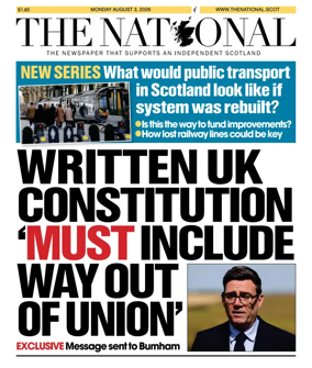 Cover of The National (Scotland)