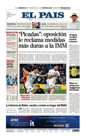 Cover of El Pais (Uruguay)