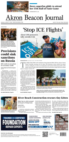 Cover of Akron Beacon Journal