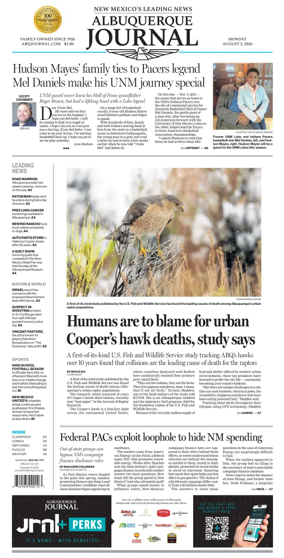 Cover of Albuquerque Journal