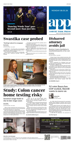 Cover of Asbury Park Press