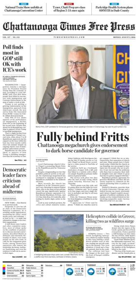 Cover of Chattanooga Times Free Press