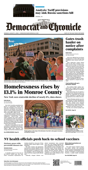Cover of Democrat and Chronicle