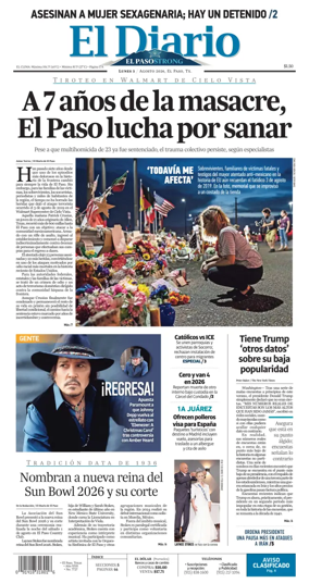 Cover of El Diario de El Paso