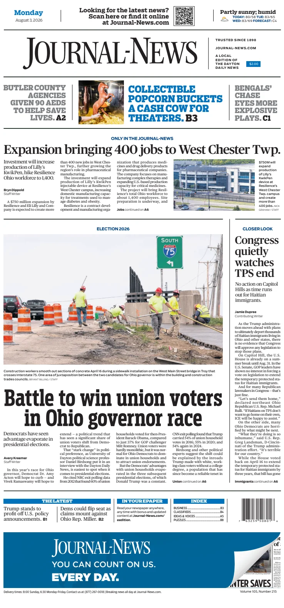 Cover of Hamilton Journal News