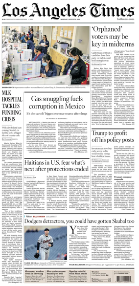 Cover of Los Angeles Times