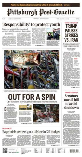 Cover of Pittsburgh Post-Gazette