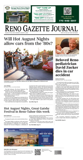 Cover of Reno Gazette Journal