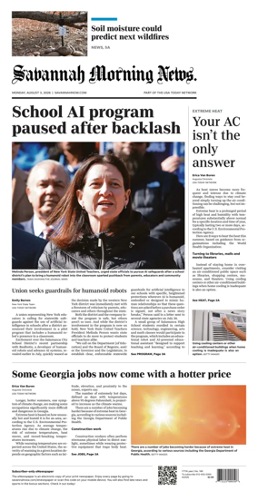Cover of Savannah Morning News