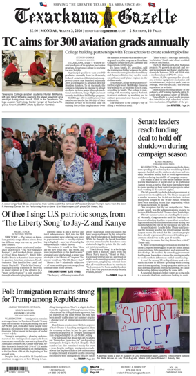 Cover of Texarkana Gazette