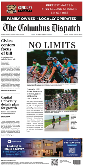Cover of The Columbus Dispatch