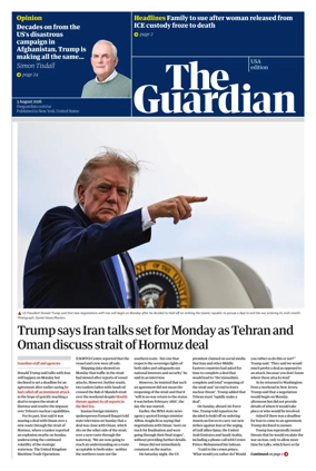 Cover of The Guardian (USA)