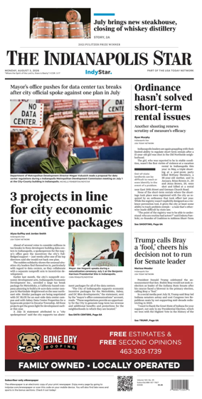 Cover of The Indianapolis Star