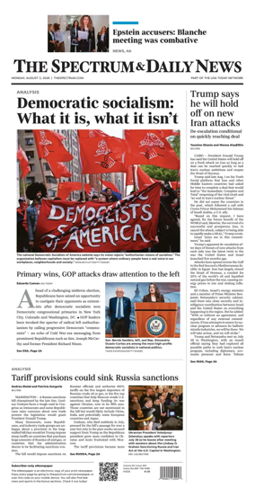 Cover of The Spectrum & Daily News