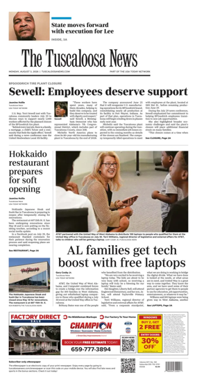 Cover of The Tuscaloosa News