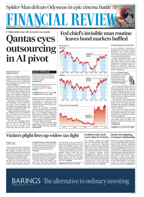 Cover of The Australian Financial Review