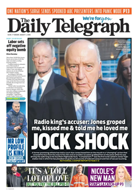 Cover of The Daily Telegraph (Sydney)