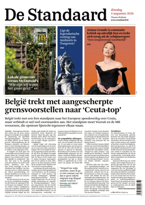 Cover of De Standaard