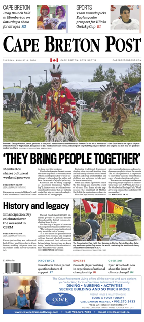 Cover of Cape Breton Post