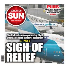 Cover of Edmonton Sun