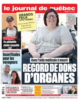 Cover of Le Journal de Quebec
