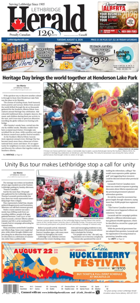Cover of Lethbridge Herald