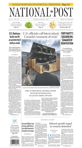 Cover of National Post - (National Edition)
