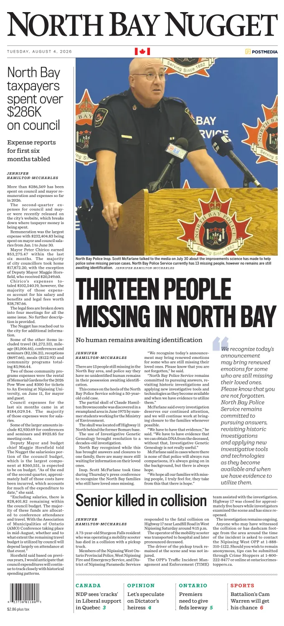 Cover of North Bay Nugget