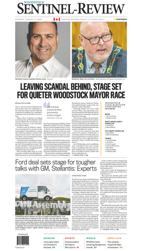 Cover of Sentinel-Review (Woodstock)