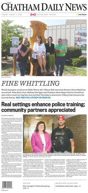 Cover of The Chatham Daily News