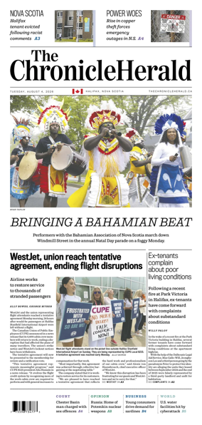 Cover of The Chronicle Herald (Provincial)