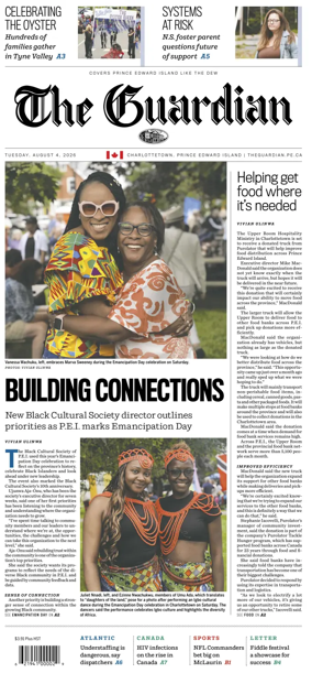 Cover of The Guardian (Charlottetown)