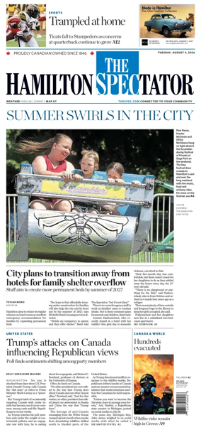 Cover of The Hamilton Spectator