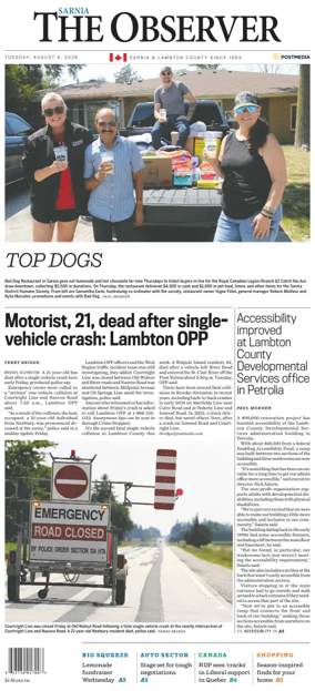 Cover of The Observer (Sarnia)
