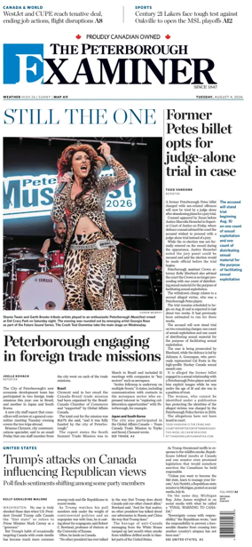 Cover of The Peterborough Examiner