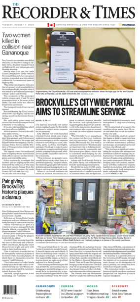 Cover of The Recorder & Times (Brockville)