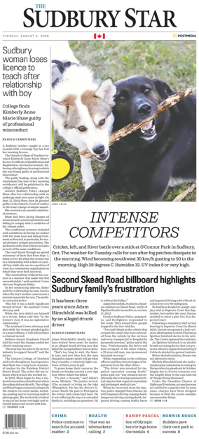 Cover of The Sudbury Star