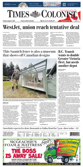 Cover of Times Colonist