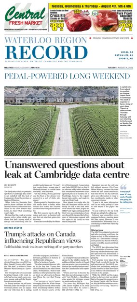 Cover of Waterloo Region Record