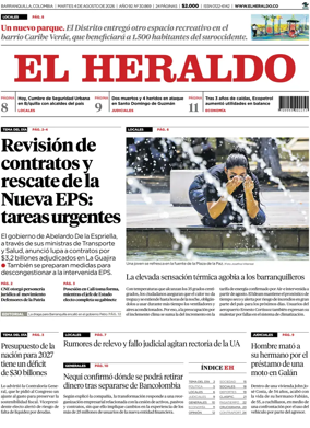 Cover of El Heraldo (Colombia)