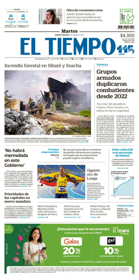Cover of El Tiempo (Bogota)