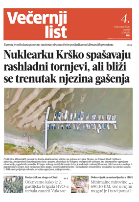 Cover of Vecernji list BiH
