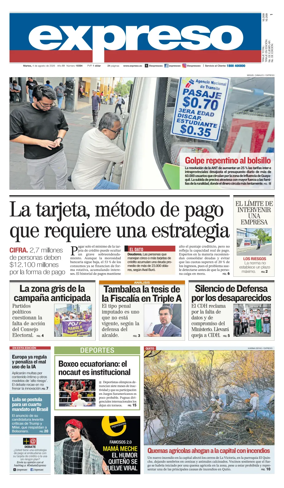 Cover of Diario Expreso
