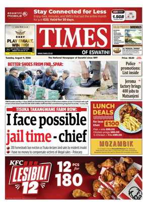 Cover of Times of Eswatini