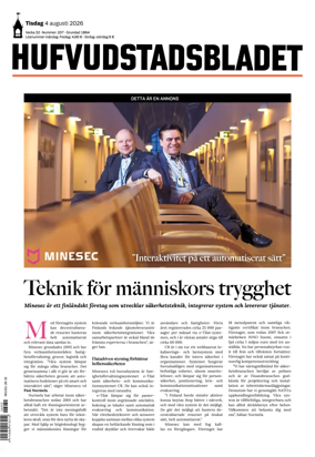 Cover of Hufvudstadsbladet